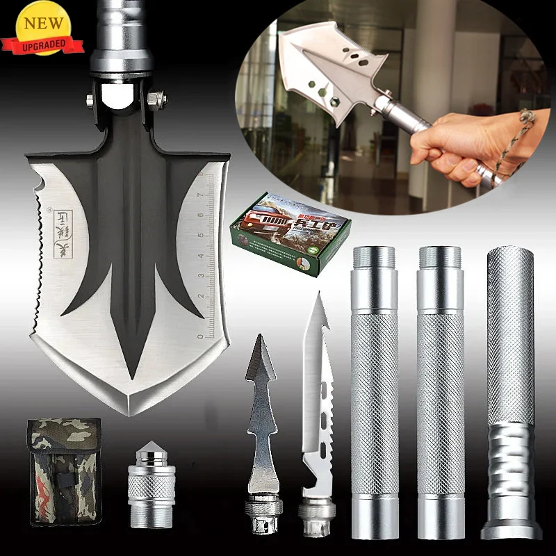 

Folding Removable Multi-function Military Shovel Outdoor Survival Kit Garden Tools Camping Fold Shovel Digging Shovel Forklift