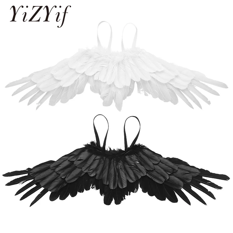 Костюм для косплея танцевальной вечеринки с крыльями ангела перьями ласточки