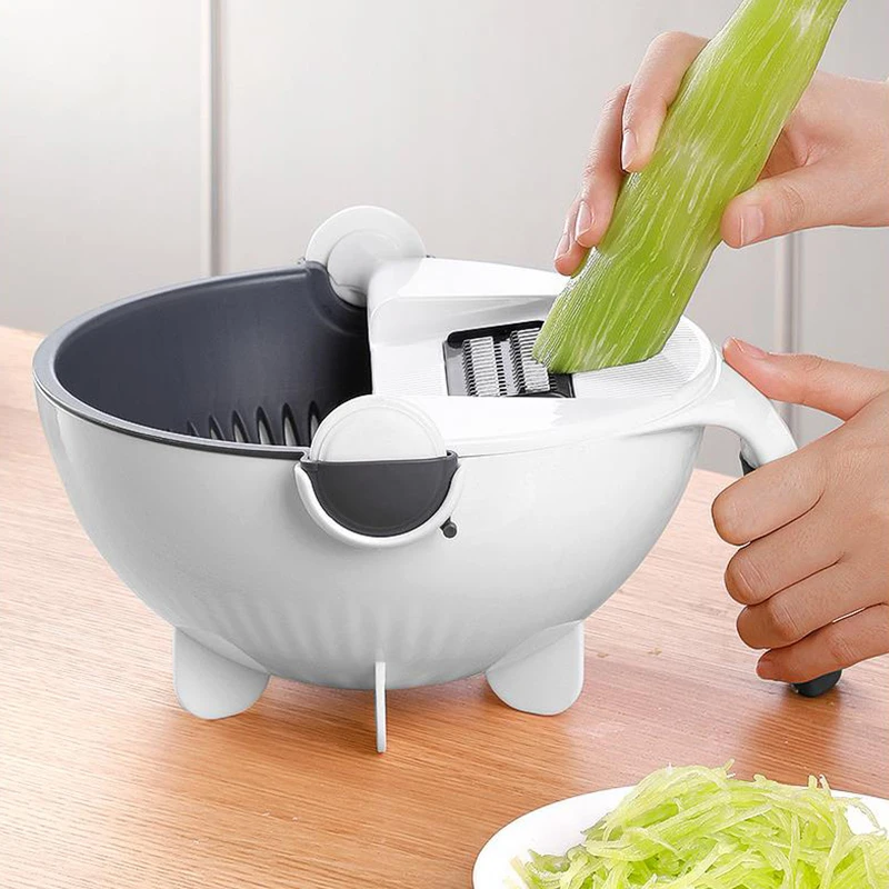 

Multifunctional Vegetable Cutter Slicer Potato Slice Carrot Onion Grater With Strainer Drain Function Kitchen Accessories Tools