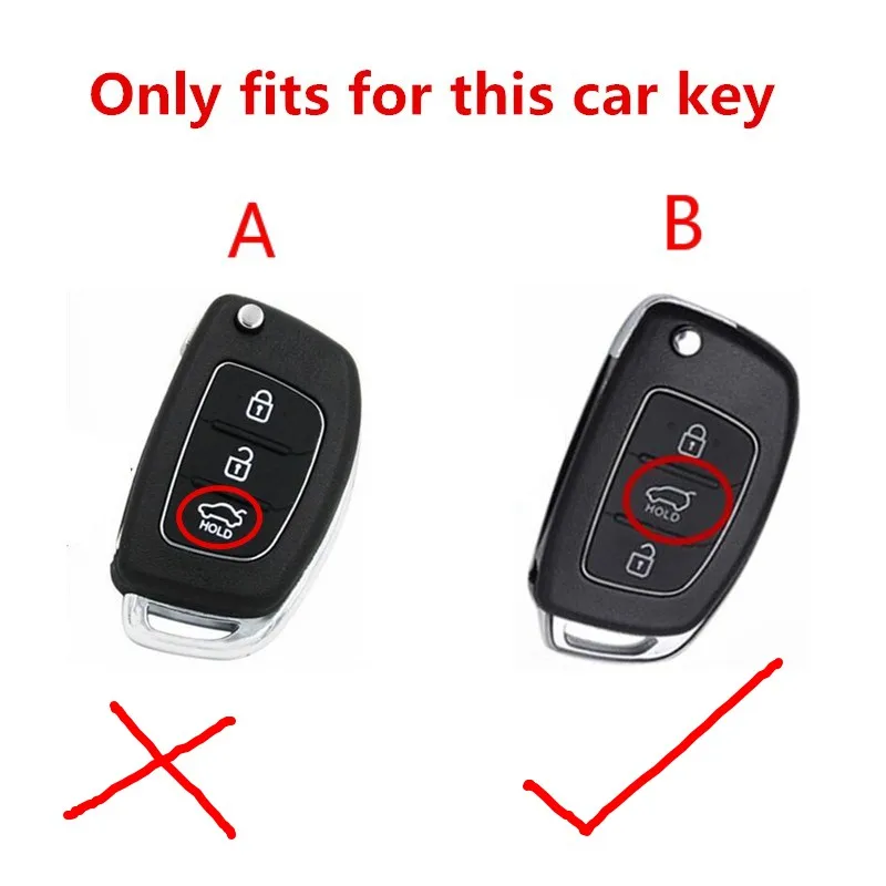 

Genuine Leather Car Key Case For Hyundai IX30 IX35 IX20 Tucson Elantra Verna Sonata Smart Remote Cover Keychain Protect Key Bag