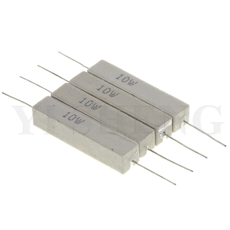 

10pcs 10W Cement resistance resistor 1 2 5 8 ohm 1R 2R 5R 8R