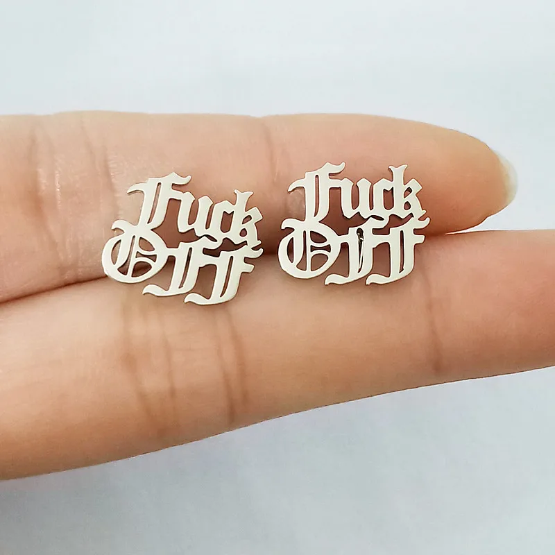 Женские серьги-гвоздики в Корейском стиле модные ювелирные изделия готик-панк из