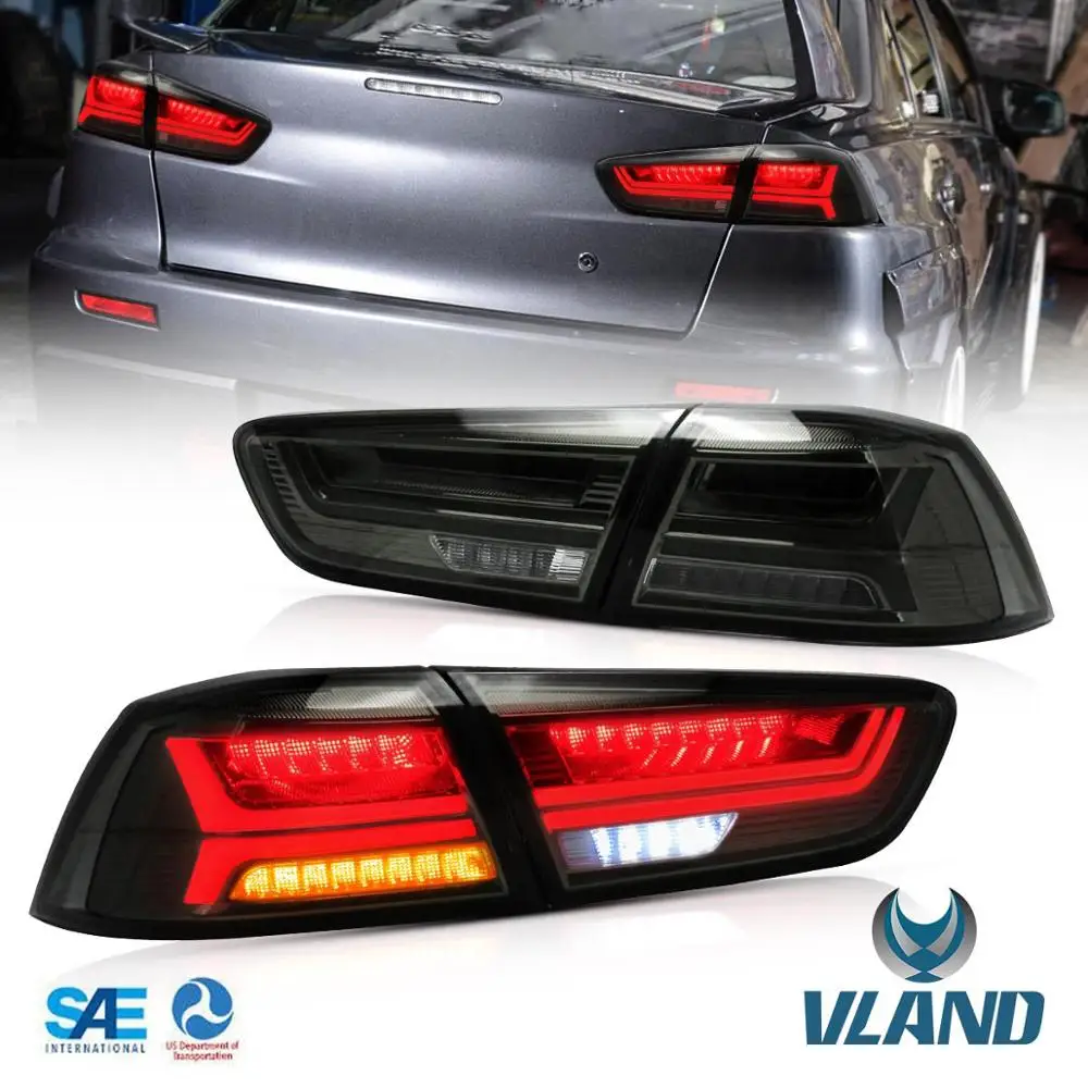 VLAND завод для Lancer 2008 2009 2010 2012 для автомобиля задний фонарь в сборе с движущимися сигнал+ игра и штепсельная вилка
