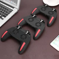 durable telescopic gamepad delicate design h10 mobile game handle gamepad wdual cooler cooling fan for pubg ios android