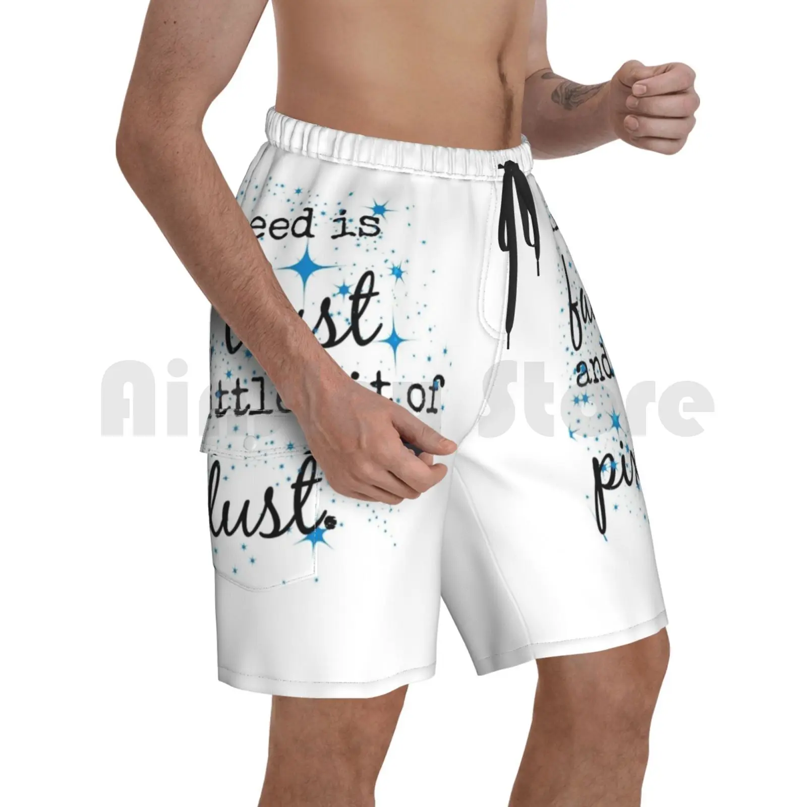 Пляжные шорты Вера доверие и пыль ФФИ. Цитата замечательная необычная Фея