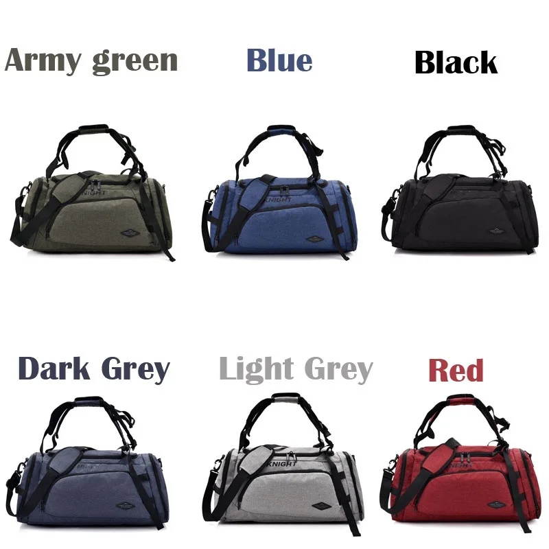 Large Capacity Multi-functional Waterproof Polyester Gym Backpack Sports Holdall Travel Shoulder Duffel Bag
