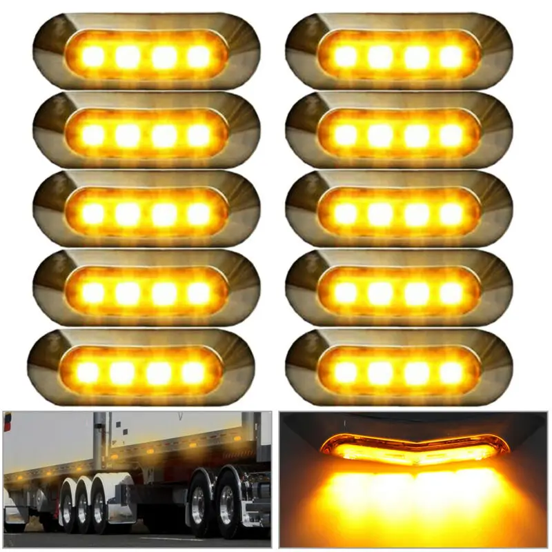 

Pack Car Light Marker Accessory Amber SMD Truck Side Clearance Trailer