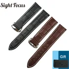 Ремешок для часов, 19 мм, 20 мм, 21 мм, белый, Прошитый сменный кожаный ремешок