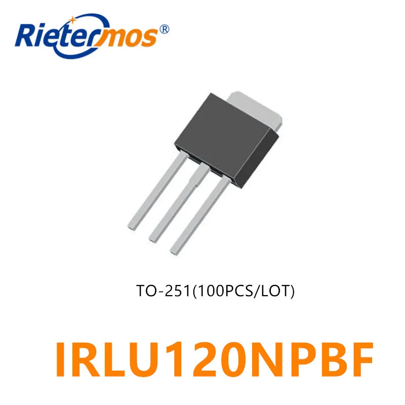 

100PCS IRLU120NPBF LU120N IRLU120N TO251 100V 10A N-CHANNEL MADE IN CHINA