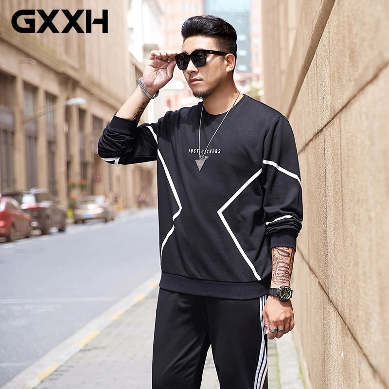 GXXH Tide Брендовые мужские повседневные толстовки большого размера XXL 5XL 6X 7XL