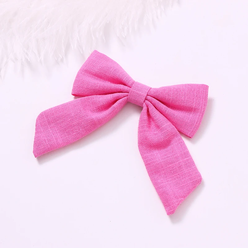 

12pcs/lot Baby Bow Headband Solid Hair Bows With Clips Girls Hair Clips Kids Headwear Boutique Hair Accessories For Children