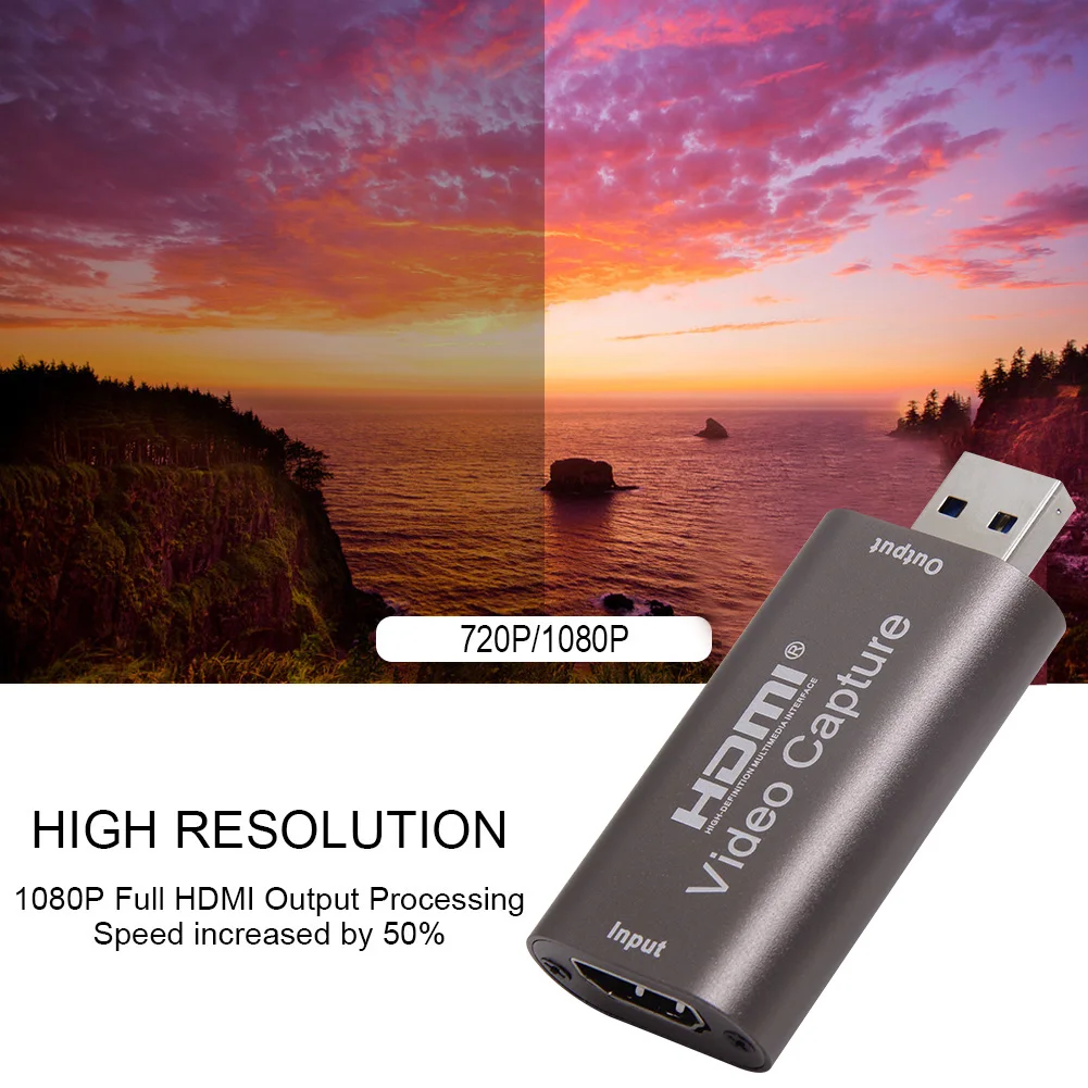 HDMI видео устройства захвата 1080p 30fps диск USB3.0 Регистраторы адаптер HDMI/DVI Карта