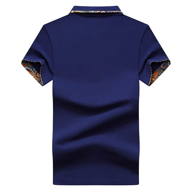 Мужская рубашка поло DARPHINKASA хлопковая с коротким рукавом Повседневная большого