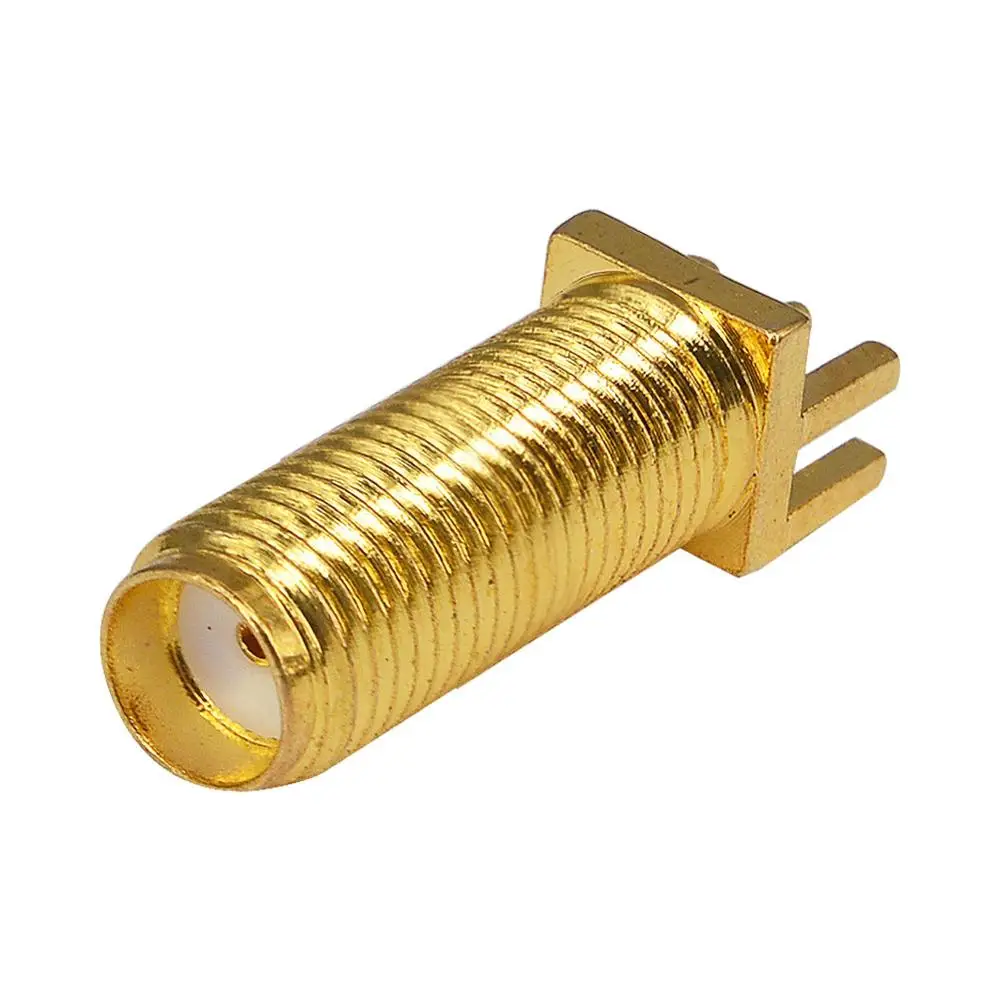10 шт. SMA женский Радиочастотный адаптер PCB Jack Edge Mount PC соединитель для платы Plug
