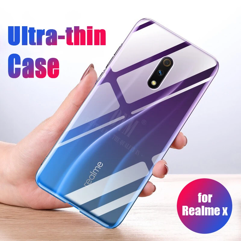 Case For OPPO Realme Q / X TPU Silicone Clear Fitted Bumper Soft on the Transparent Back Cover |