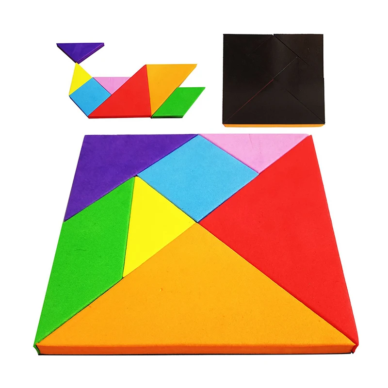 Магнитная головоломка игра Tangram обучающая для рисования настольные игры