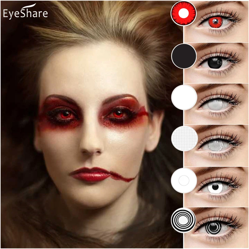 

Контактные линзы EYESHARE для косплея, цветные, для макияжа, для Хэллоуина