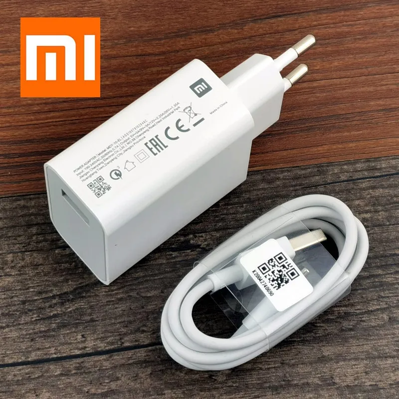 Xiaomi Original Charger 27W Fast EU QC 4.0 Turbo Quick Usb Type C Cable Charge Adapter For mi 8 9 10 pro RedMi note 9 10 lite A3