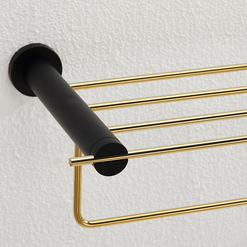 Аксессуары для ванной комнаты золотистые медные товары креативная вешалка