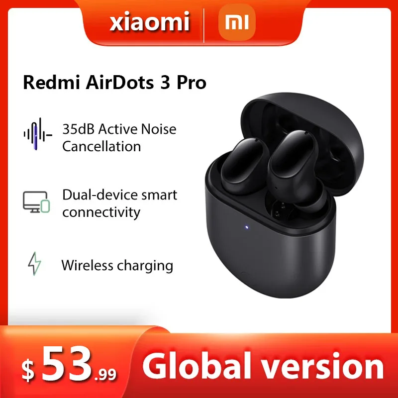 

TWS-наушники Xiaomi Redmi AirDots 3 Pro с поддержкой Bluetooth, 35 дБ