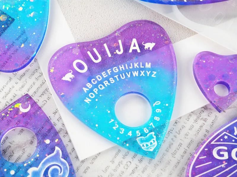 Готическая Смола Ouija доска Силиконовая Форма Треугольник Любовь Подвеска форма