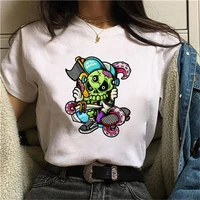 women printing clothing cute skulls lady short sleeve casual 90s cartoon fashion clothes print tee top tshirt female t shirt