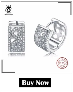 ORSA JEWELS, циркониевые серьги, чистое Стерлинговое Серебро для женщин/мужчин, настоящая 925 пробы, серебряные серьги-капли с крестиком, модное ювелирное изделие, SE37