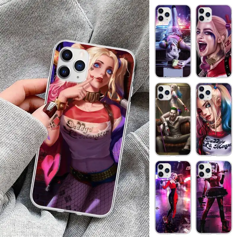 

Sexy Quinnes Girl Harleys Phone Case For Redmi K30S Ultra 9A K20 Note 8 9 Pro Max 10 9S 8T 7 5 Transparent Cover