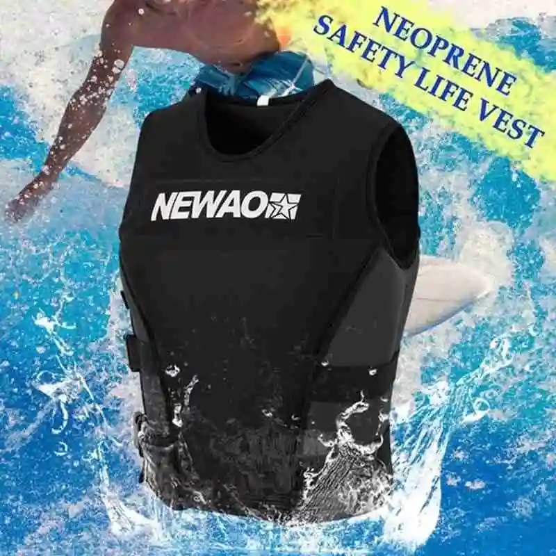 

Adults Neoprene Life Vest Water Sports Fishing Water Ski Surfing Swimming Kayaking Boating Drifting Jacket Safety Swimsuit