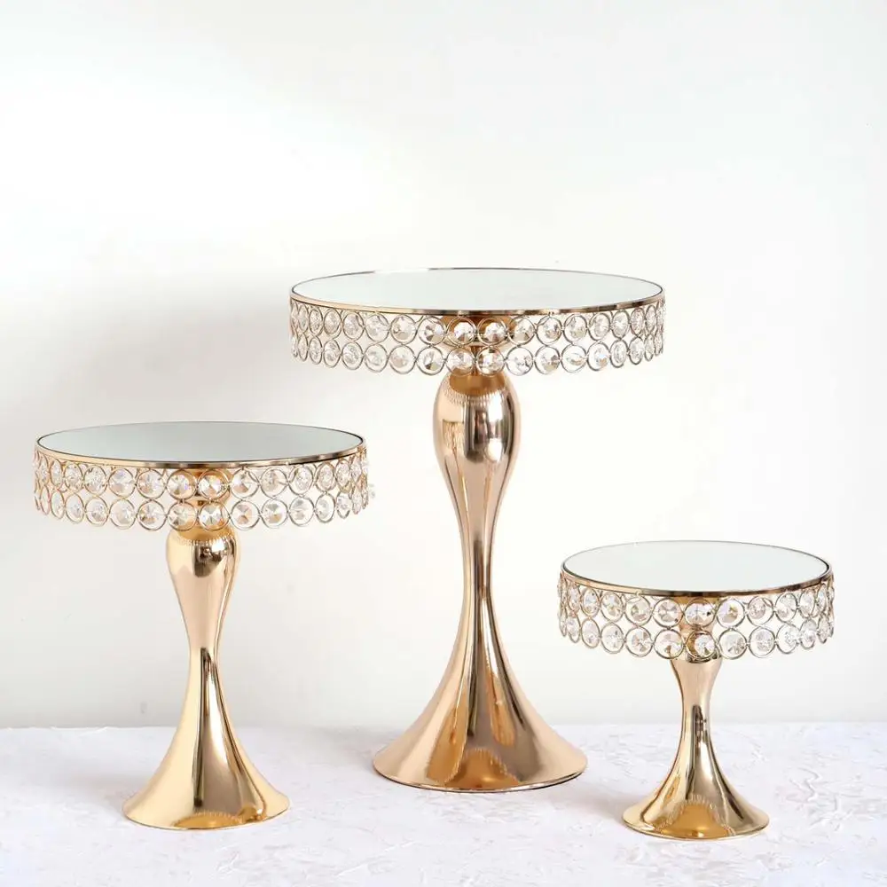 1 шт. подставка для торта с золотыми кристаллами | Дом и сад