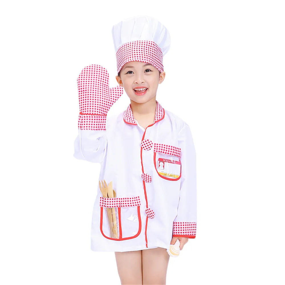 Дети приготовления пищи и выпечки набор одежда для кухни ролевые игровые