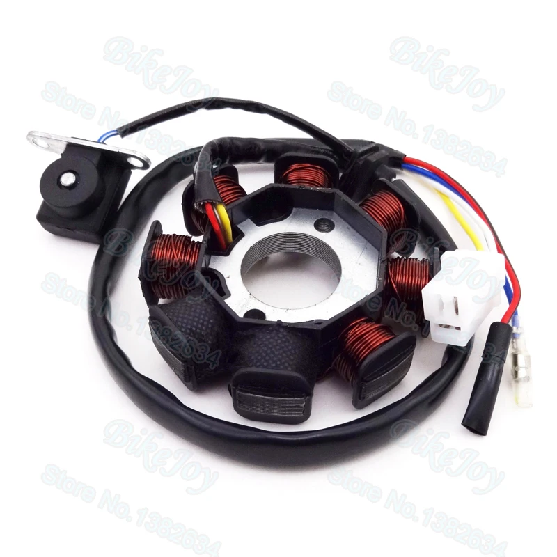 8 катушек переменного тока статор магнето для GY6 49cc 50cc мопед скутер Sunl Roketa Vespa ATV Quad