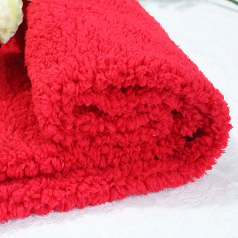 Мягкая бархатная ткань из ягненка плюшевая теплая кукла одежда для домашних