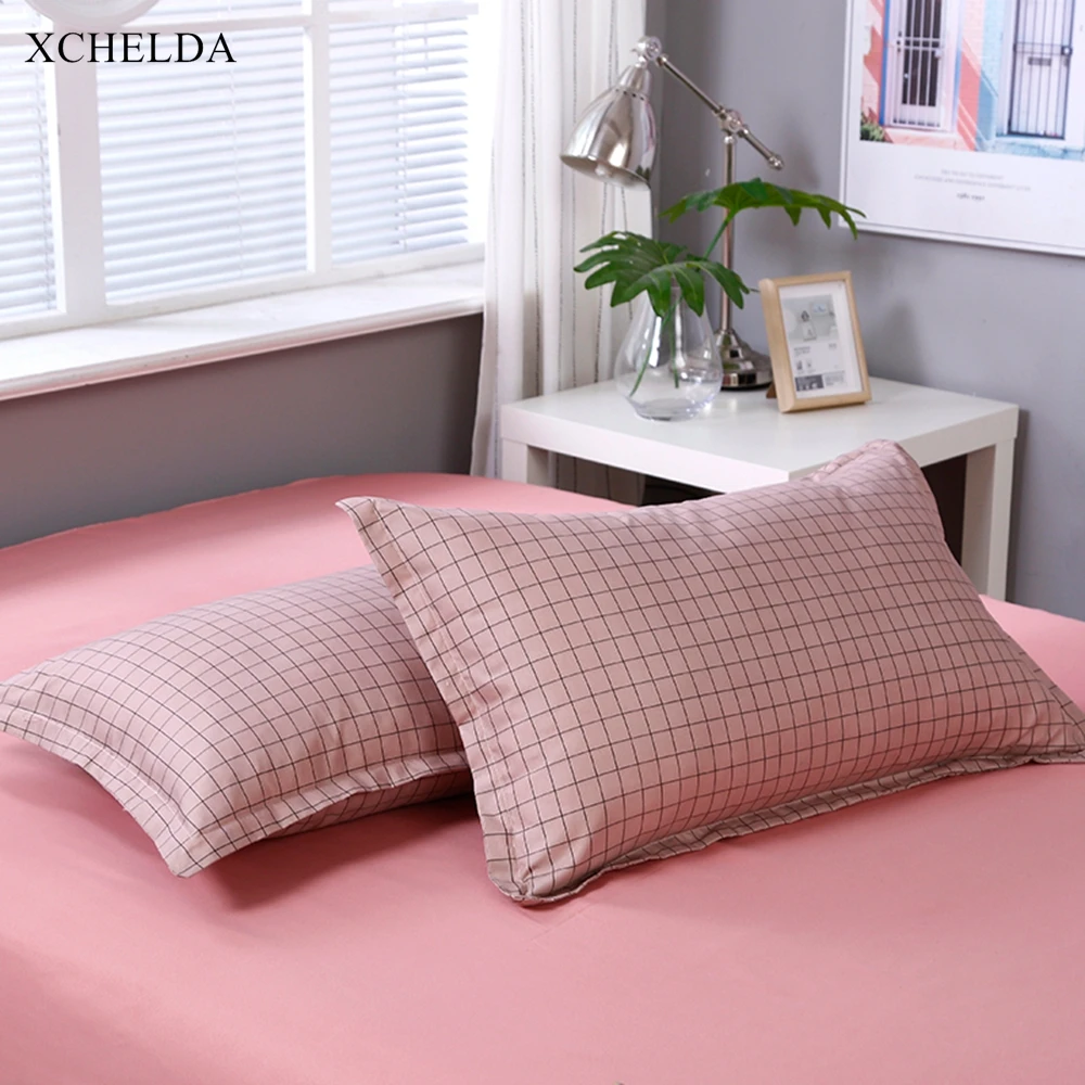 Постельное белье двойной Queen розового цвета в клетку роскошное покрывало для