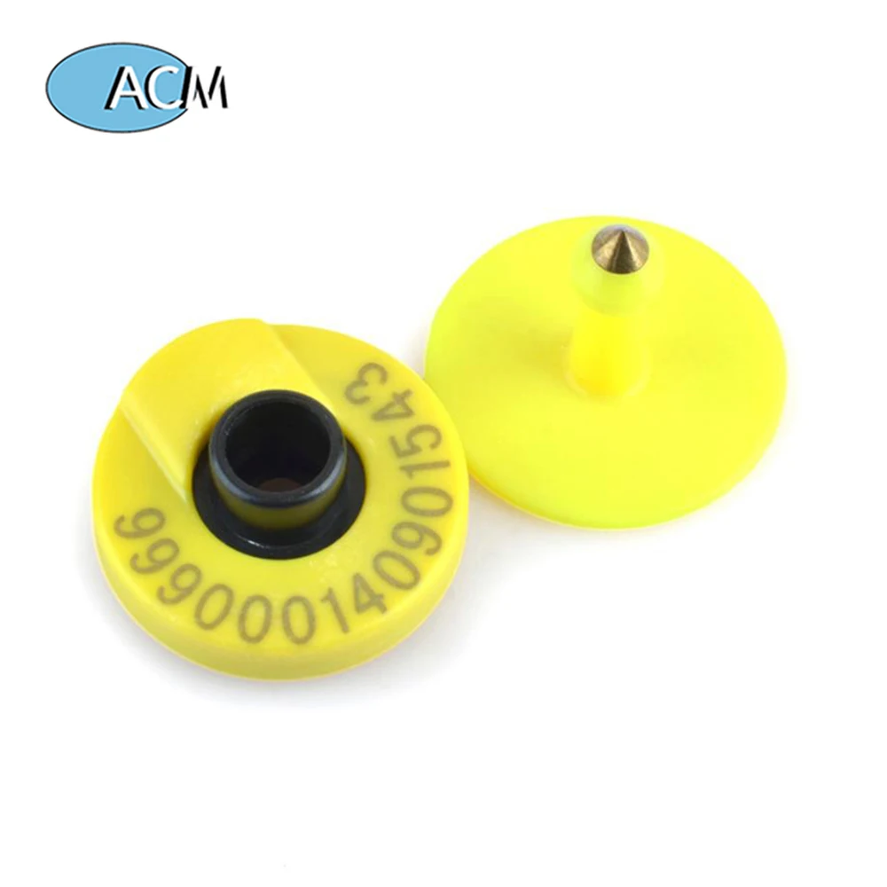 

UHF 868-900Mhz Pig Animal Detection Nail Signs Farm Animal Identification Card TPU Ear Tag