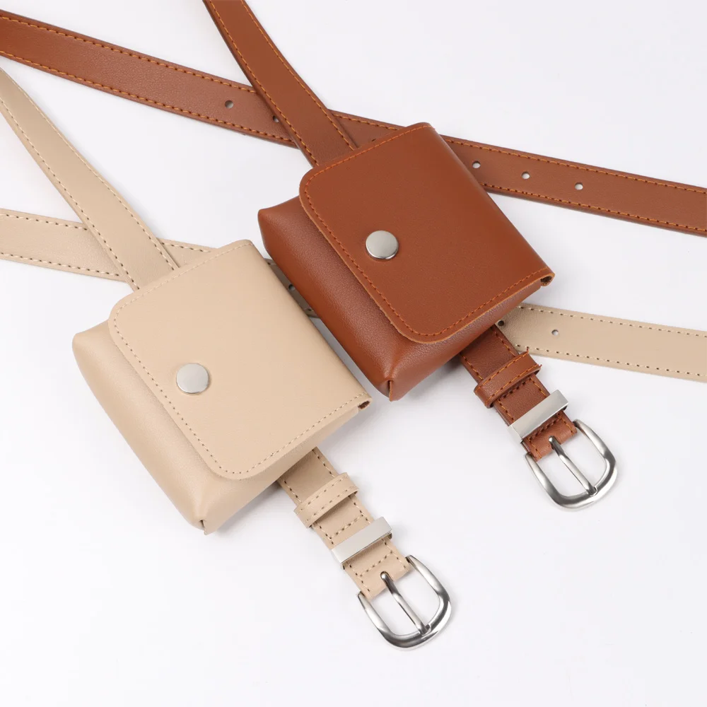 Модные женские Поясные Сумки из искусственной кожи однотонная женская сумочка