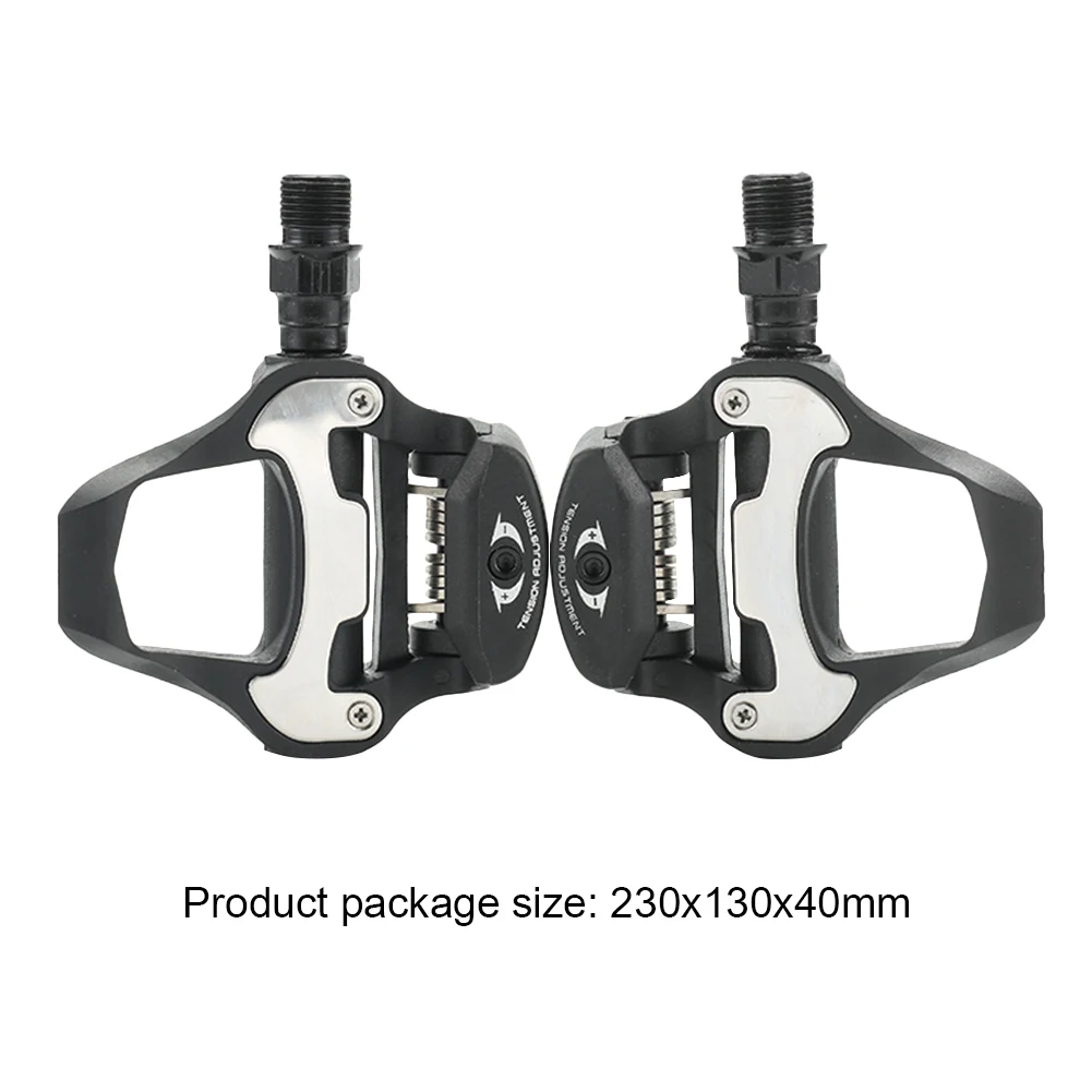 

Road Bike Pedals Aluminum Alloy Bicycle Self-locking Bearings Mountain Cycling Foot Pedal with Cleats