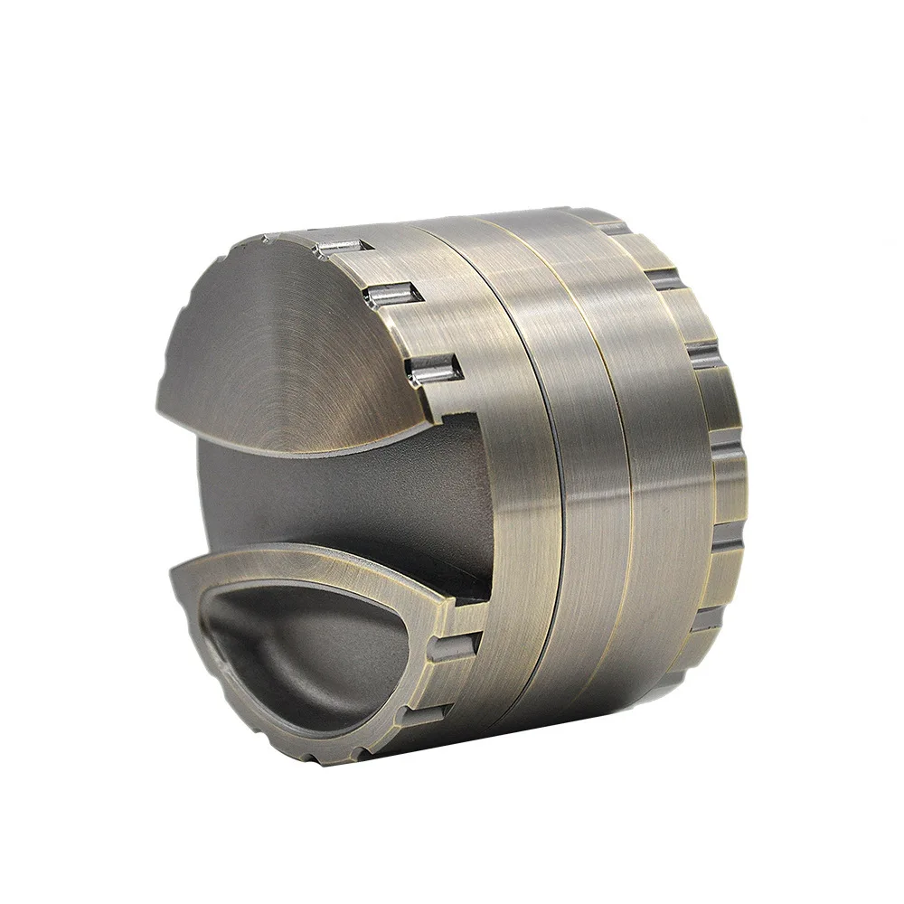 Металлическая мельница для табака премиум-класса 80 мм 4 слоя цинковый сплав