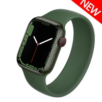 elastic belt silicone bracelet iwatch series 543se67 strap solo loop for apple watch band 45mm41mm 44mm 40mm 38mm 42mm