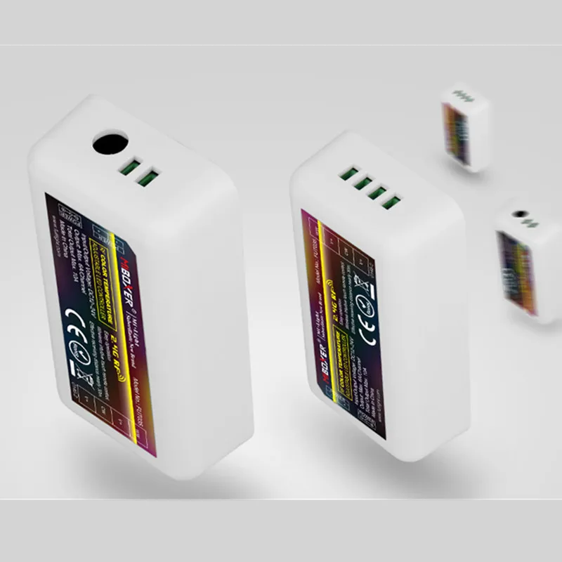 

Miboxer FUT035 2.4GHz 4-Zone Color Temperature Dimmer CCT RGB RGBW RGB CCT Single Color LED Strip Controller WIFI Wireless
