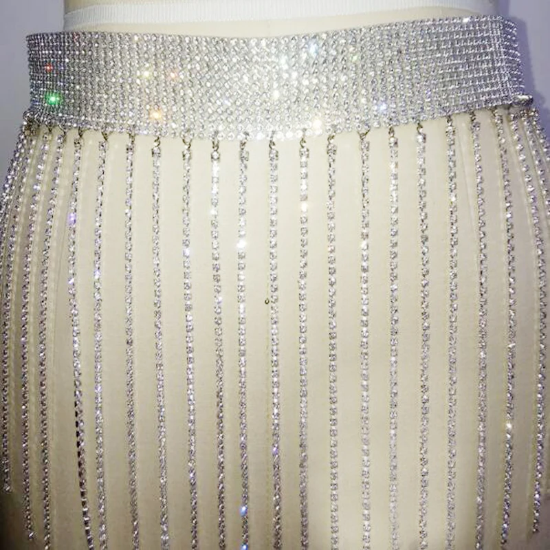 Роскошный свадебный пояс Стразы с золотыми кристаллами женский серебряный