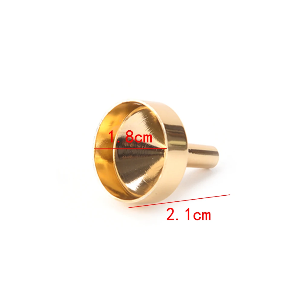 

1/2/5/10pcs Aluminum Funnels Mini Kitchen Funnels Small Mouth Funnels For Filling Salt Pepper Herbs Oils Liquid Kitchen Tool