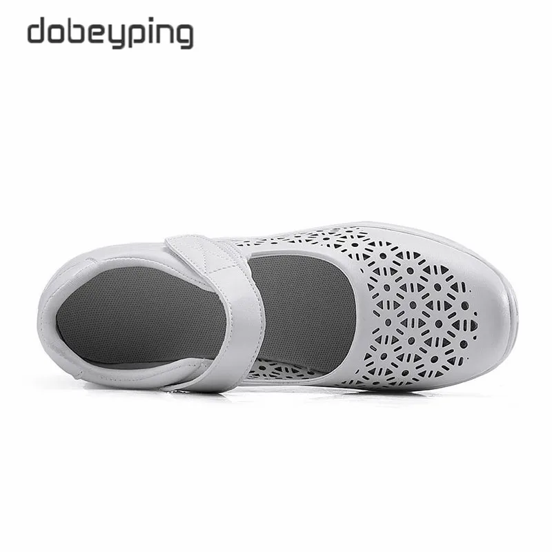 2020 New Wedges Women Casual Shoes Cut Out Woman Summer Dance Shoe Flat Platforms Female Sneakers Breathable Holes Women's Shoes