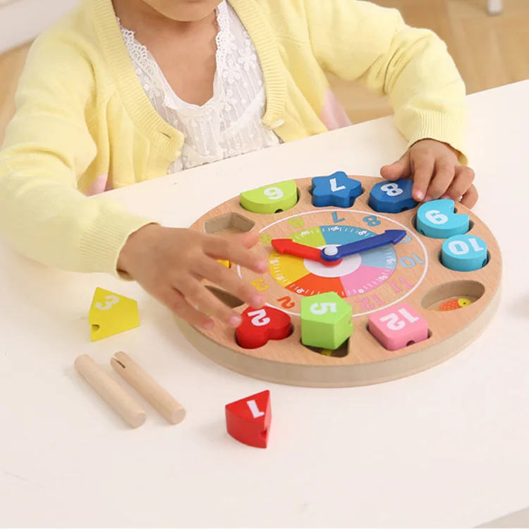 Детская интеллектуальная сила деревянные цифровые игрушки в виде животных из