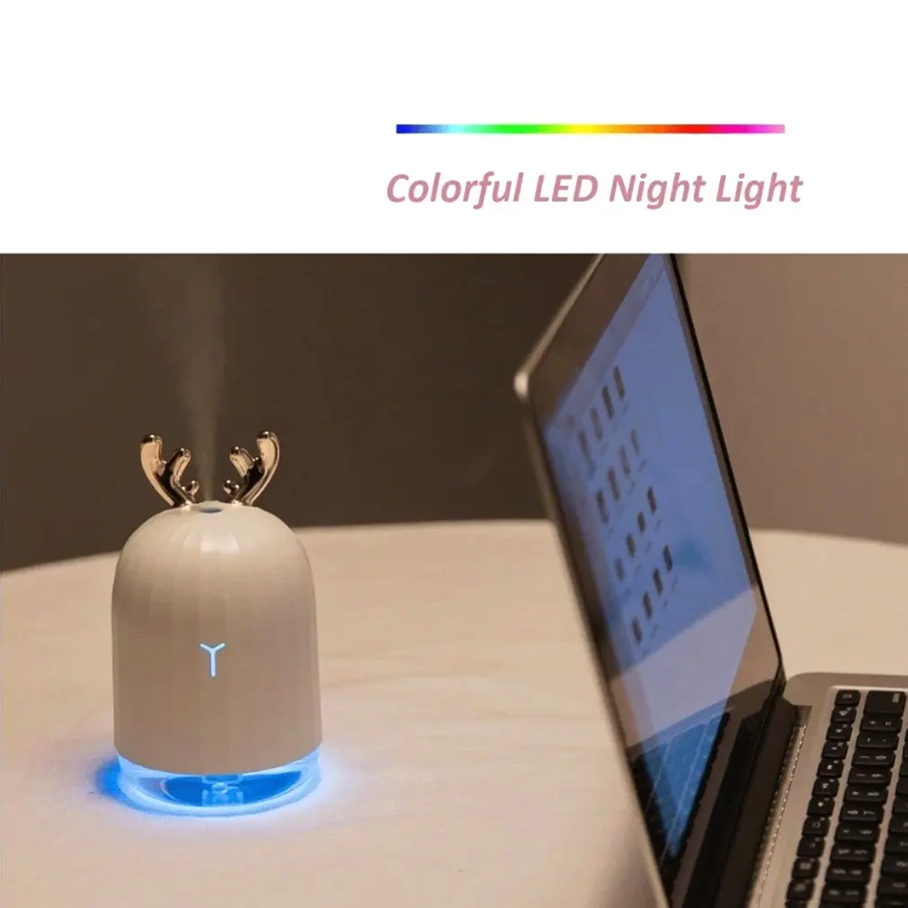 

Rabbit Design Air Ultrasonic Humidifier Essential Oil Diffuser Atomizer Air Freshener Mist Maker with LED Night Light