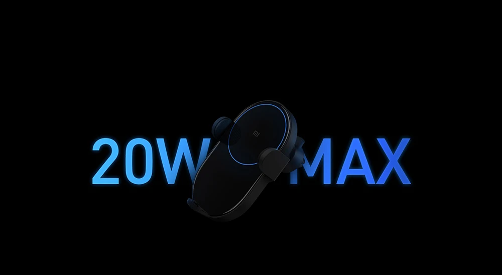 Xiaomi Mi беспроводное автомобильное зарядное устройство для телефона с интеллектуальным инфракрасным датчиком 20 Вт Высокая мощность флэш-зарядка Автомобильный держатель для телефона