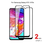 Для Samsung Galaxy A70 A70s полное покрытие закаленное стекло Защита для экрана телефона защитная пленка