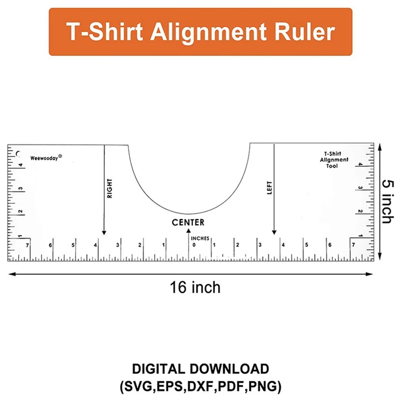 

1PCS T-Shirt Alignment Ruler For Guiding T-Shirt Design Fashion Rulers With Size Chart DIY Drawing Template Craft Tool Drafting