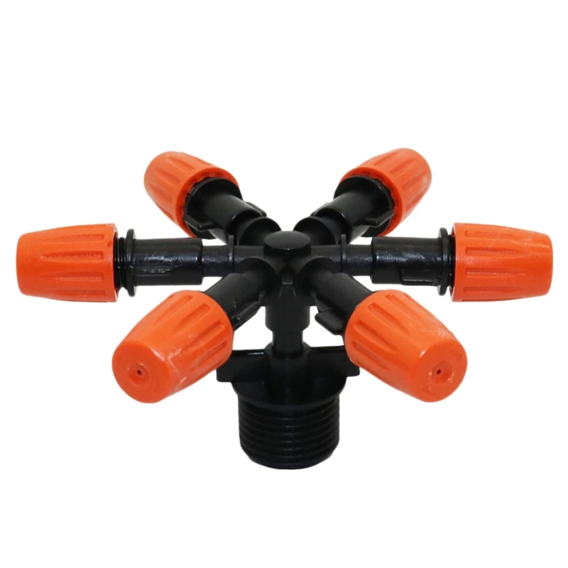 6 голова мульти сопло спринклера с 1/2 дюйм наружная резьба Регулируемый