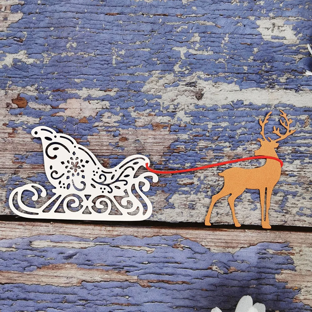 Лось металлическая Форма для резки зеркальные штампы прозрачные и тиснения